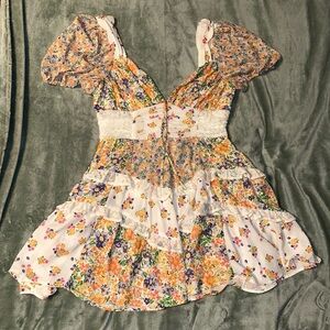 Altar’d State Aderny Patchwork Floral Dress